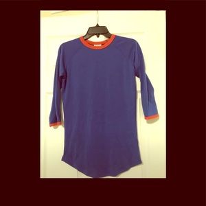 Lula roe. Red and blue Superman shirt